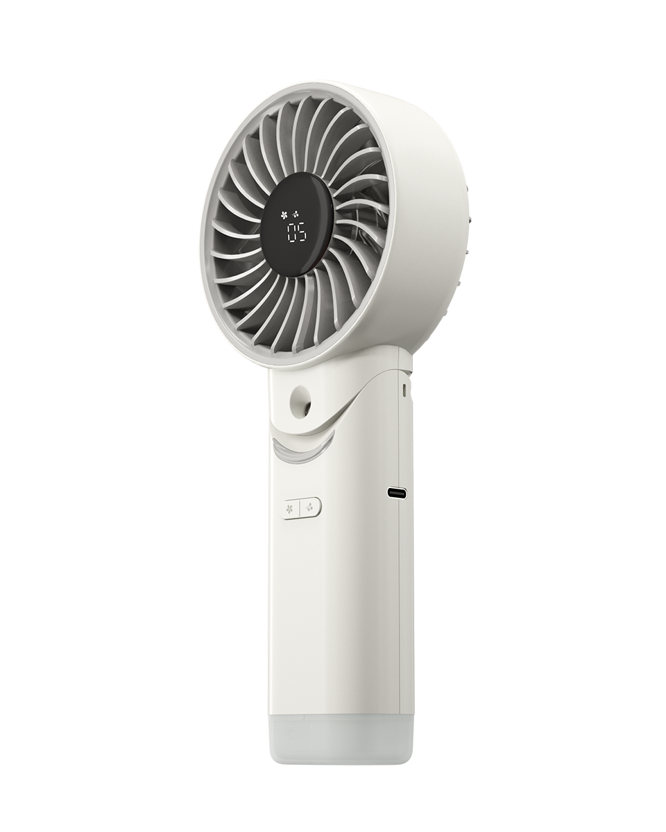 Nitecore izzCool 30 - Handventilator mit Luftbefeuchter, Cloud White