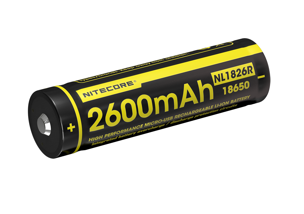 Nitecore Li-Ion Akku Typ 18650 - 2600mAh - NL1826R USB-C