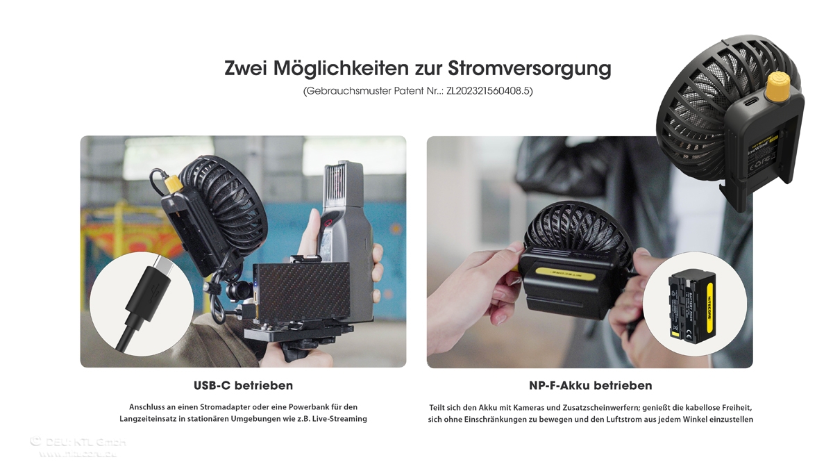 Nitecore Cine Wind CW10