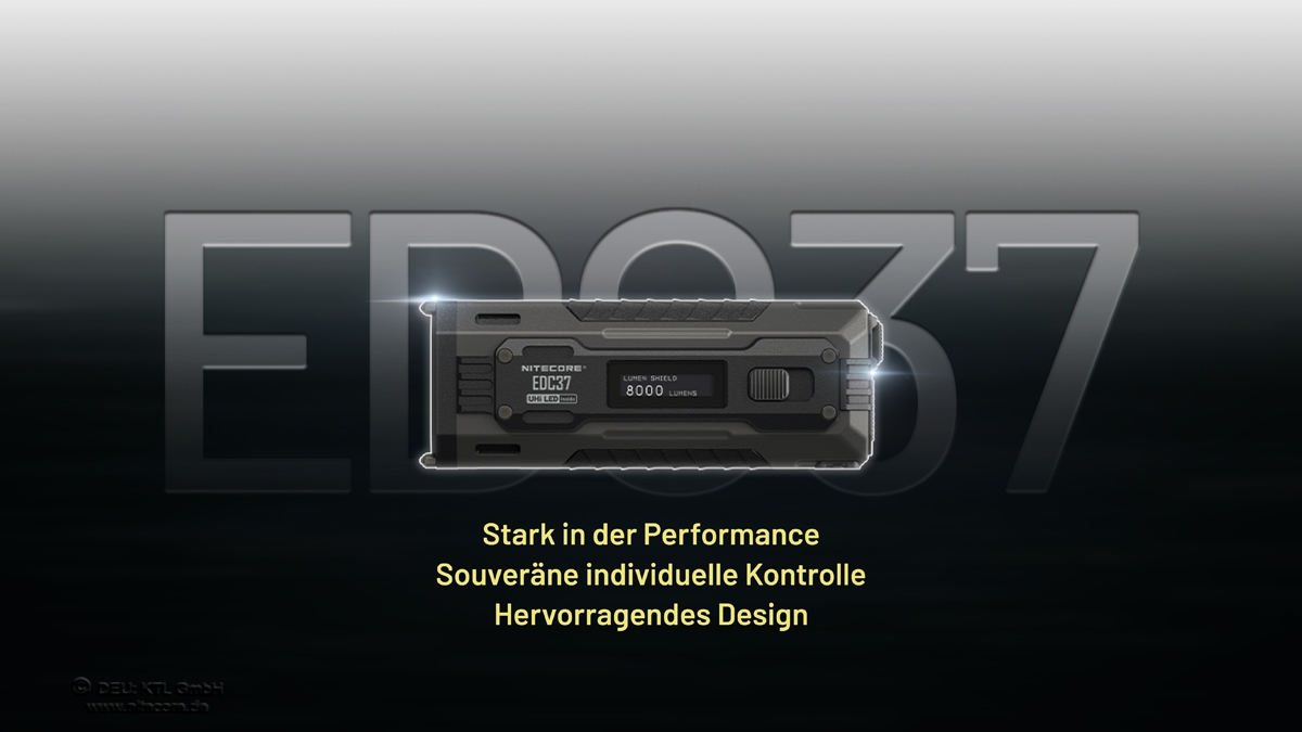 Nitecore EDC37 - 8000 Lumens