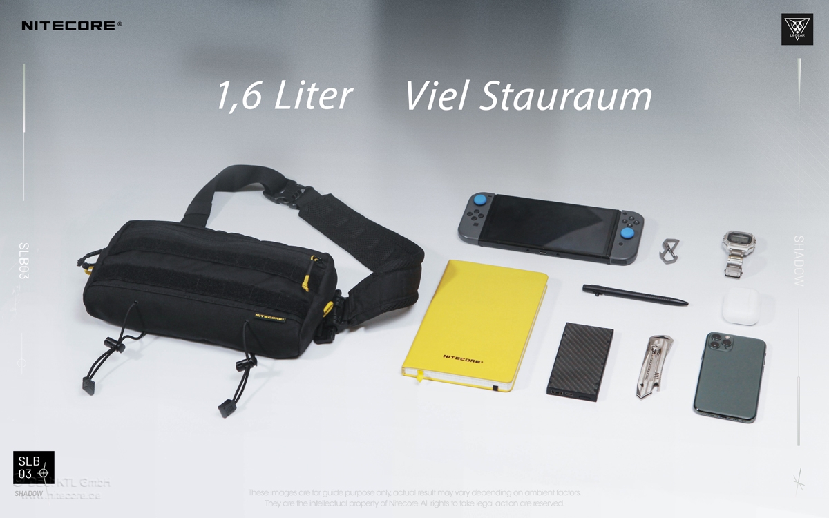 Nitecore SLB03 – sacoche bandoulière, 1,6 litre