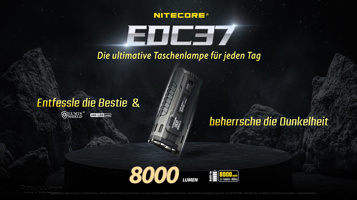 Nitecore EDC37 - 8000 Lumens