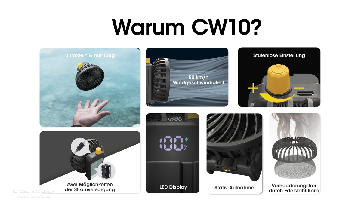 Nitecore Cine Wind CW10