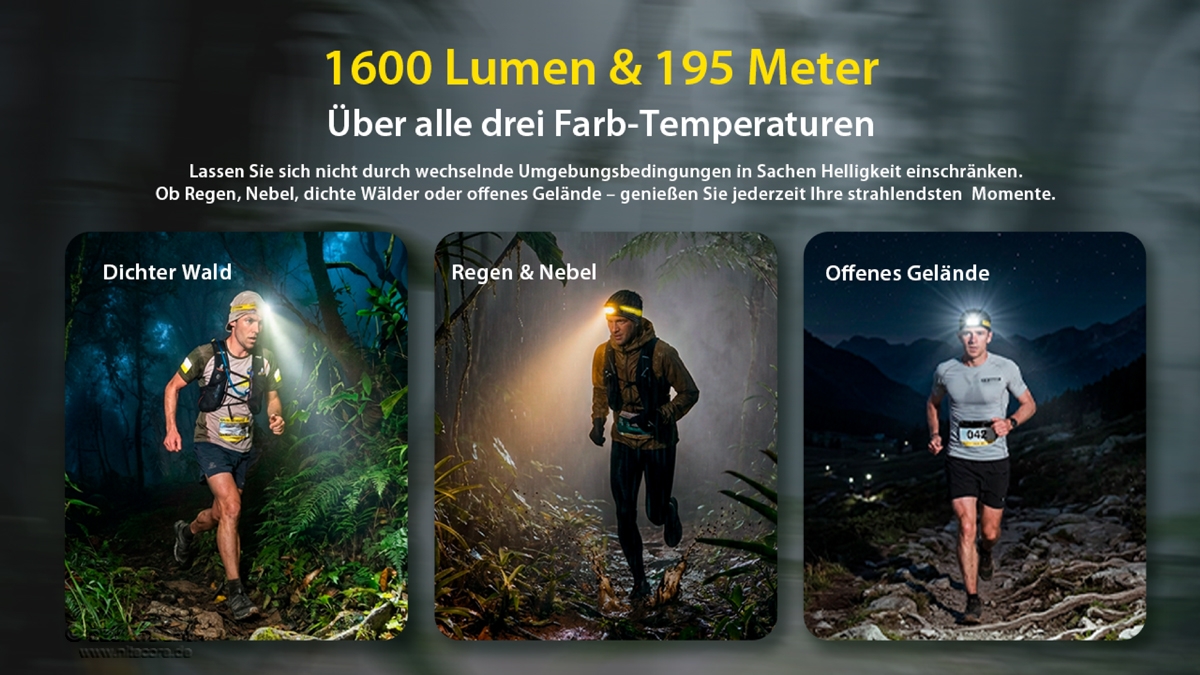Nitecore UT6 - 1600 Lumen, NL1840R, schwarz
