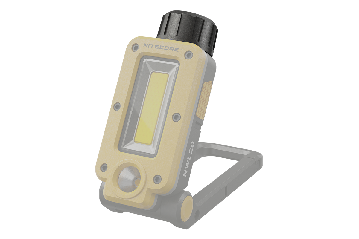 Nitecore NWL20 tragbare Arbeitsleuchte mit verstellbarem Ständer und heller LED-Beleuchtung.