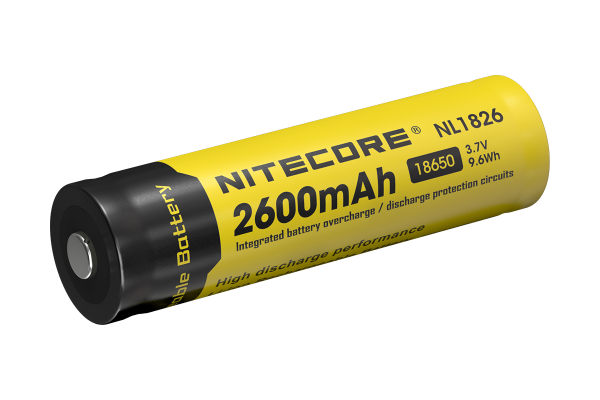 Nitecore Li-Ion Akku Typ 18650 - 2600mAh - NL1826