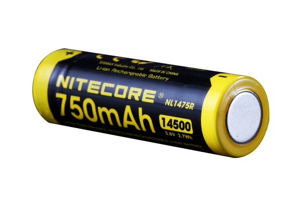 Nitecore Li-Ion Akku Typ 14500 - 750mAh - NL1475R