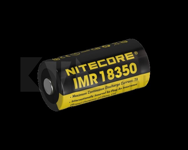 Nitecore 18350 Li-Ion IMR Akku