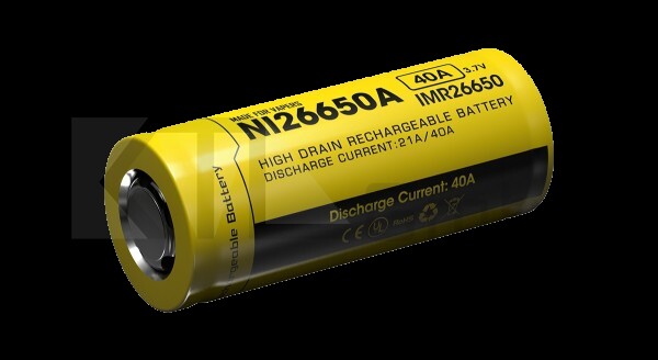 Nitecore 26650IMR Li-Ion Akku - 4200mAh/40A