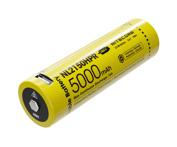 Nitecore Li-Ion Akku 21700, 5000mAh, NL2150HPR USB